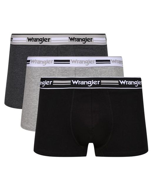Wrangler Black Trunk 3pk Sn99 for men