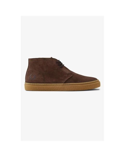 Fred Perry Brown Fred Hawley Suede Sn42 for men