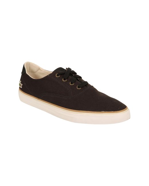 Lacoste Black Imatra Canvas Trainers for men