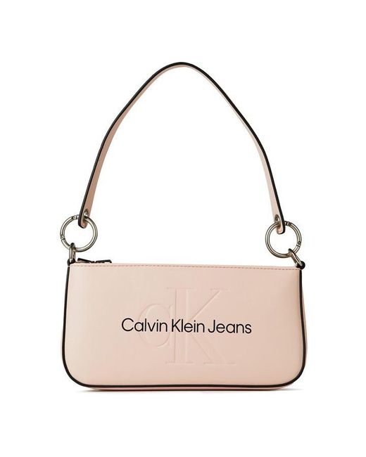 Calvin Klein Pink Sculpted Shoulder Bag