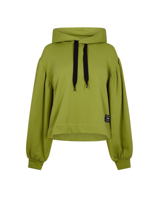 Levi's Green Akane Rusched Hoodie Moss