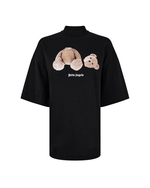 Palm Angels Black Loose Bear T-Shirt