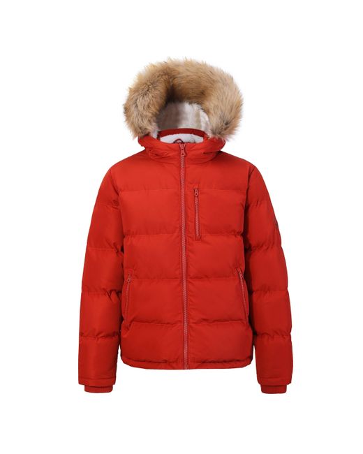 SoulCal & Co California Red Soul Cal 2 Zip Bubble Jacket For for men