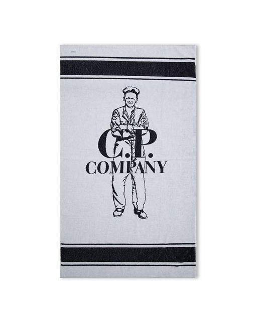 C P Company Black Cp Beach Towel Sn42 for men