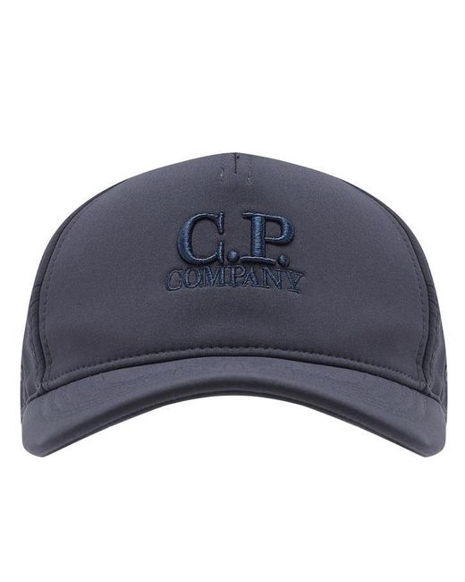 C P Company Blue Logo Cap for men