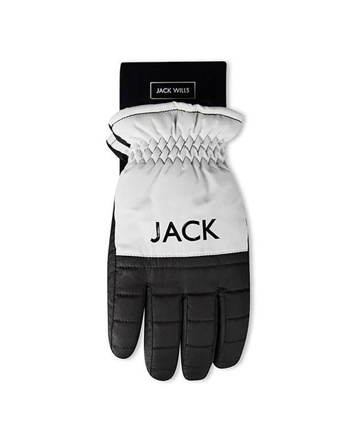 Jack Wills Black Ski Gloves Ld41