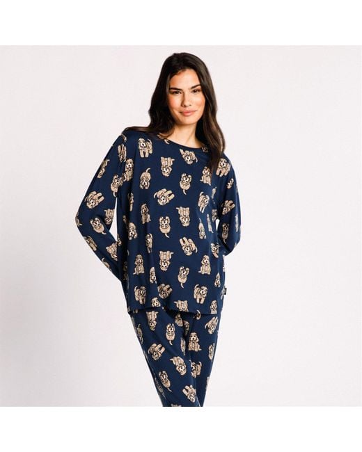 Chelsea Peers Blue Classic Pyjama Set