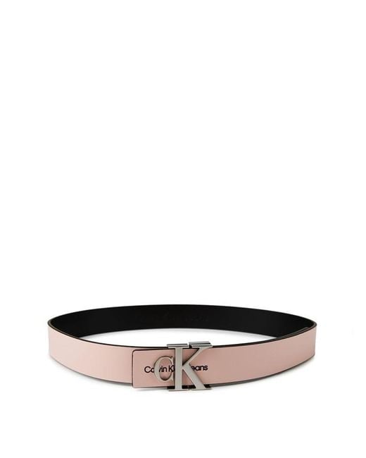 Calvin Klein Pink Monogram Hardware Belt