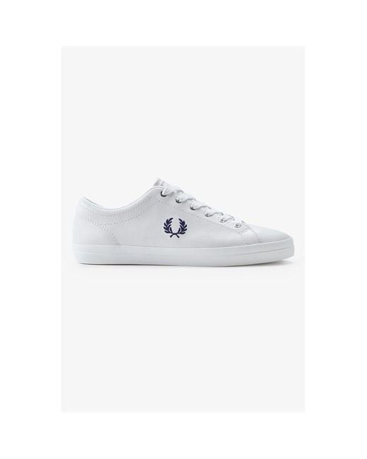 Fred Perry White Fred Baseline Trnr Sn42 for men
