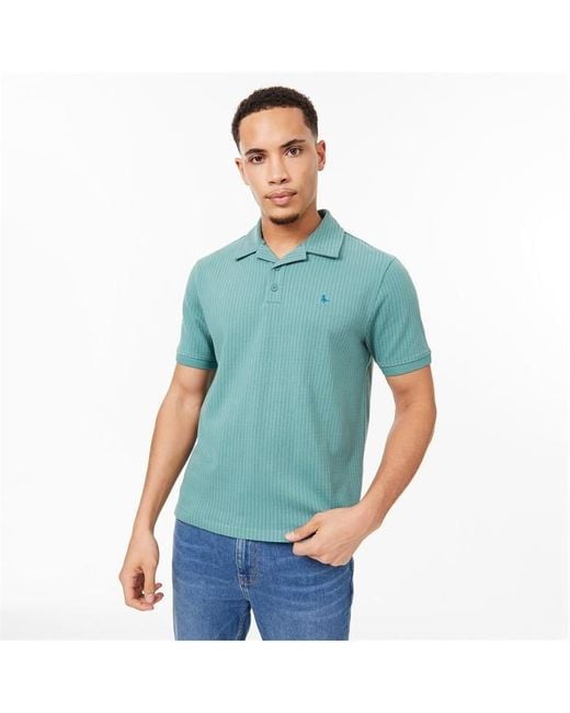 Jack Wills Blue Waffle Polo for men