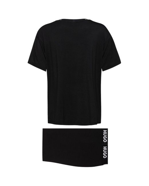 HUGO Black Unite T-shirt & Shorts Set