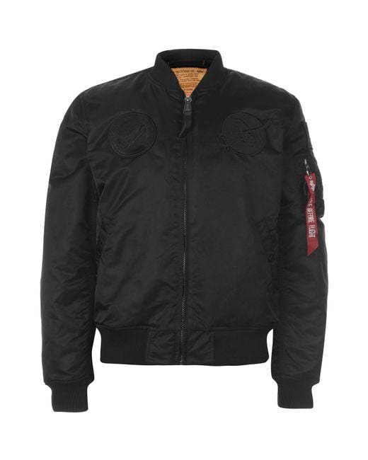 Alpha Industries Black Ma 1 Vf Nasa for men