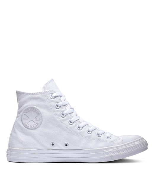 Converse White As Mono Canvas High Tops for men