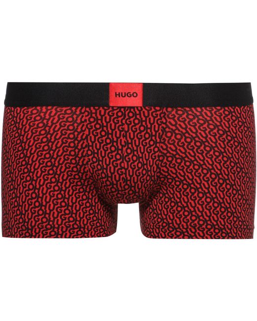 HUGO Red Aop Boxer Shorts for men