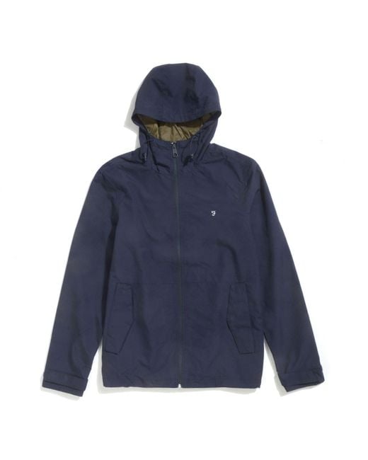 Farah Blue Carol Hood Jkt for men