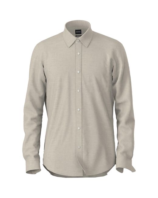 Boss Gray Boss Boss Lukas Shirt for men