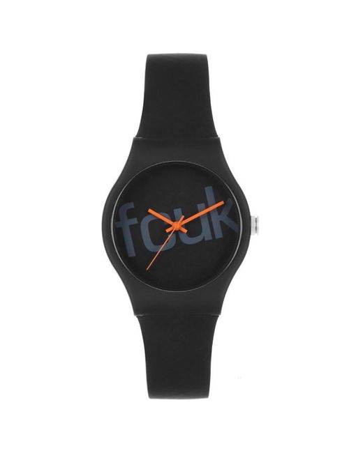 French Connection Black Fc Anlg Bd Watch 99