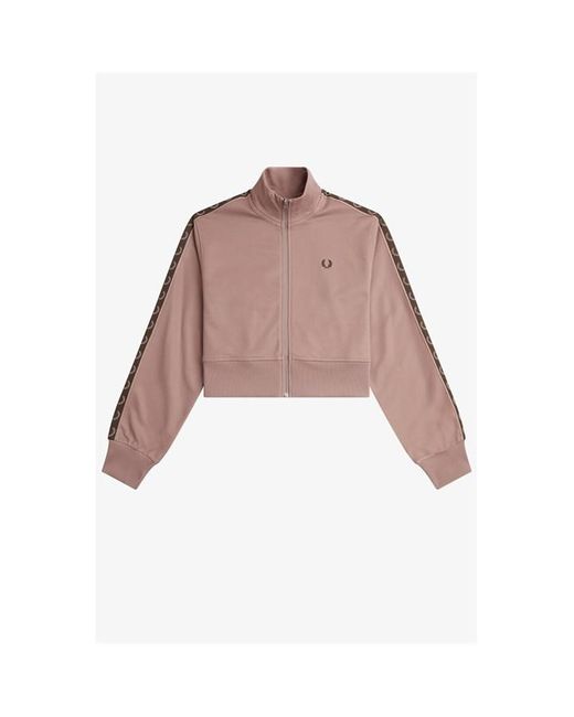 Fred Perry Pink Fred Crop Track Jkt Ld34