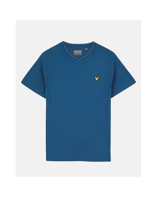 Lyle & Scott Blue Lyle Piping Tee Sn99 for men