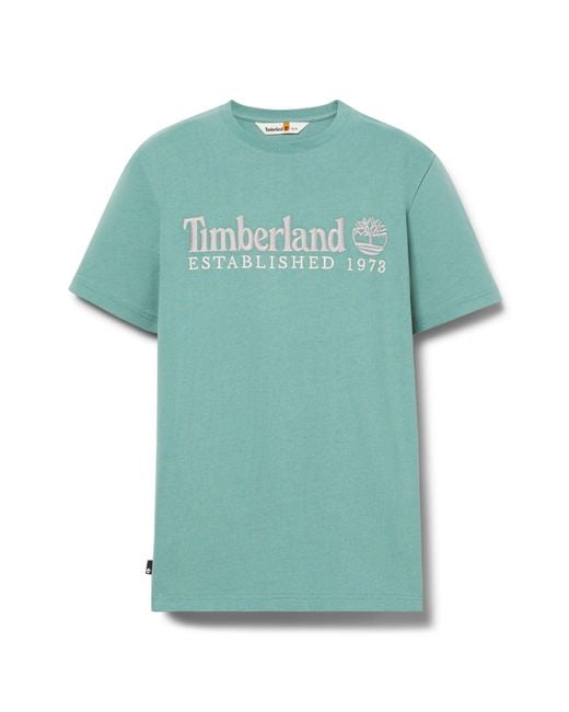 Timberland Blue Outdoor Heritage T Shirt for men