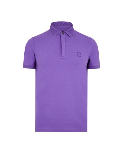 ARMANI EXCHANGE Purple Polo for men