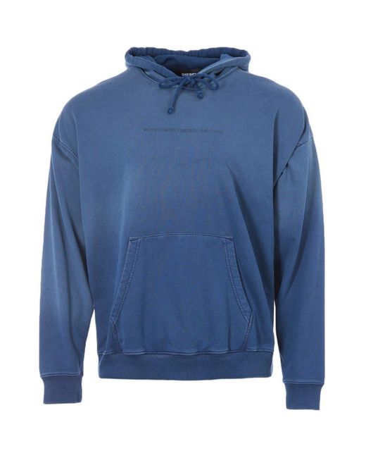 DIESEL Blue Ummerib A81 Hooded Sweatshirt for men