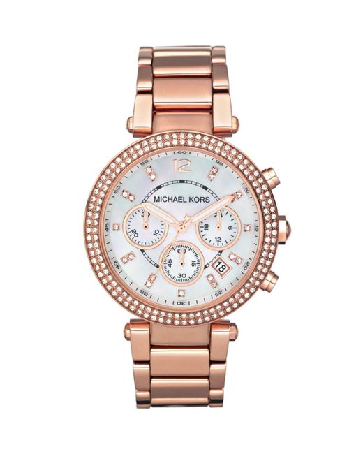 Michael Kors Pink Parker Chronograph Watch