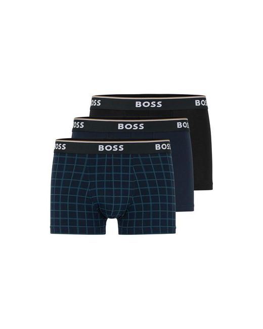 Boss Blue Aop 3 Pack Boxer Shorts for men