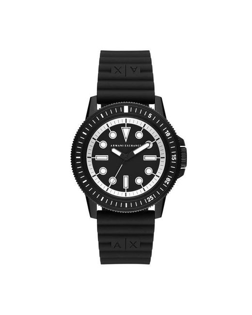 Armani Exchange Black Leonardo Watch 42mm for men