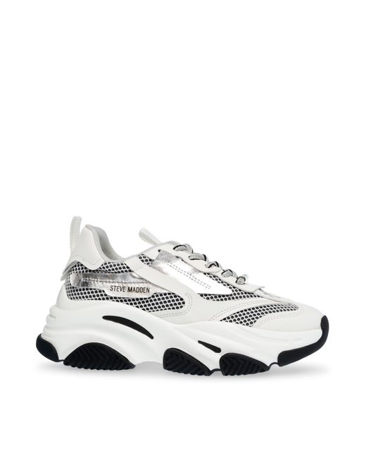 Steve Madden White Possession E Trainers