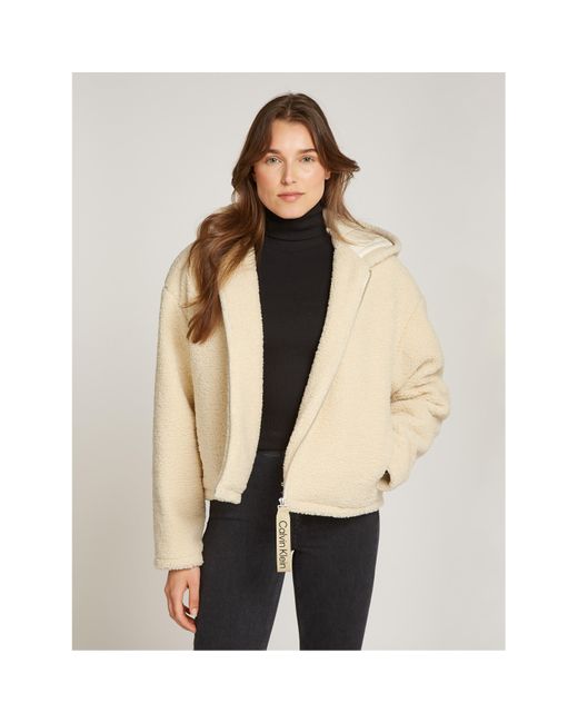 Calvin Klein Natural Sherpa Jacket