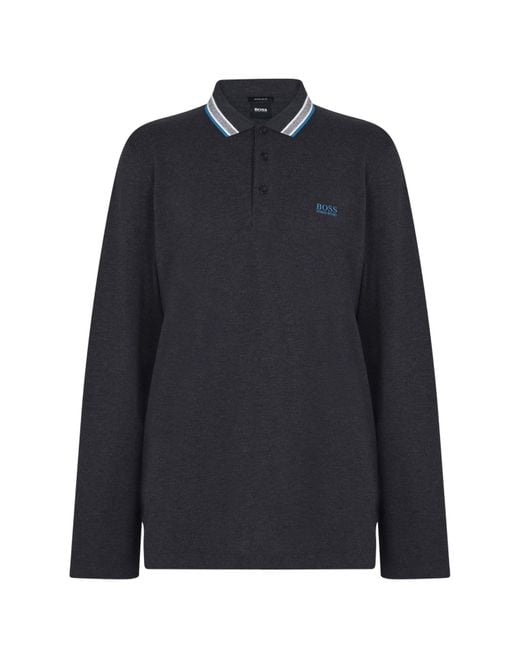 Boss Blue Plisy Polo Shirt for men