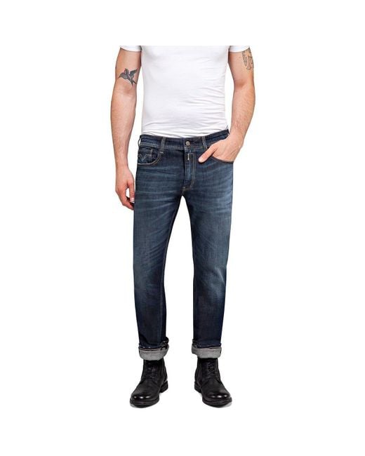 Replay Blue Rocco Jeans for men