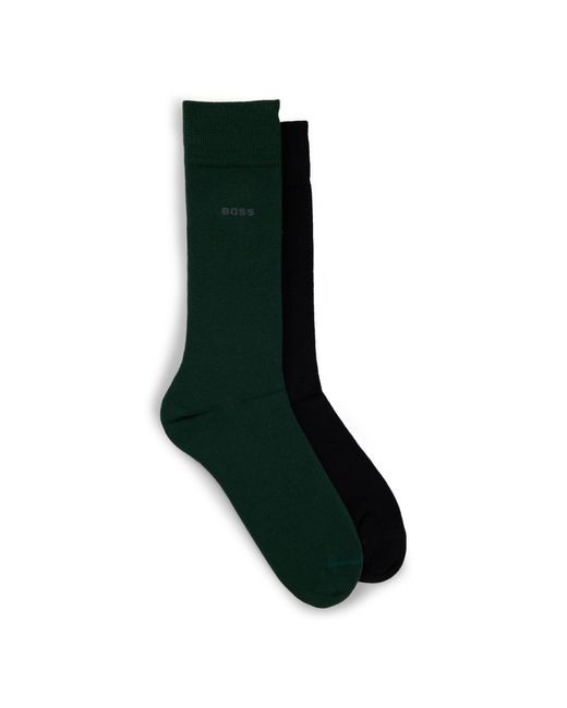 Boss Green 2 Pack Plain Socks for men