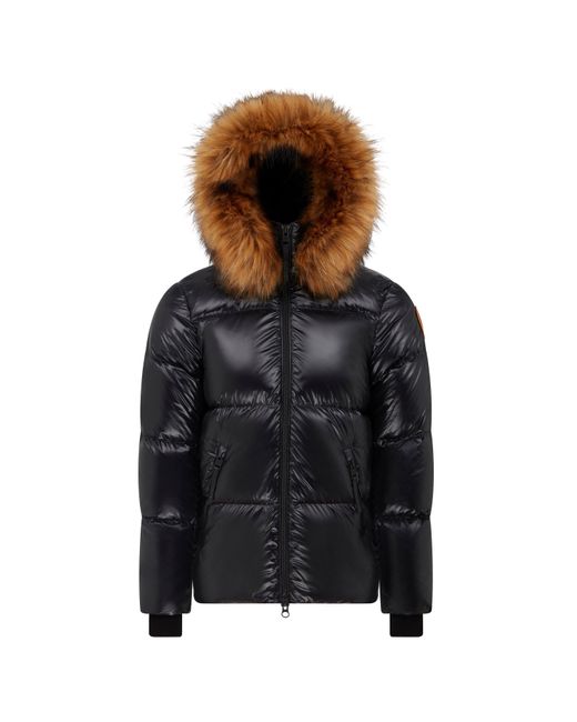 ARCTIC ARMY Black Faux Puffer Jacket