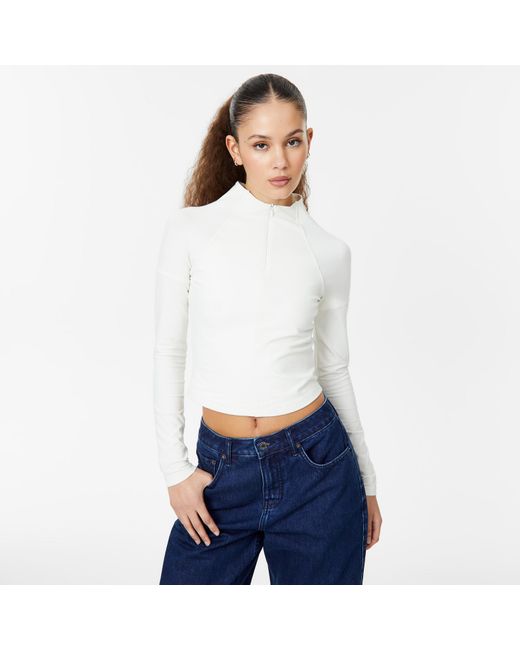 Jack Wills White Jw Zip Through Jacket