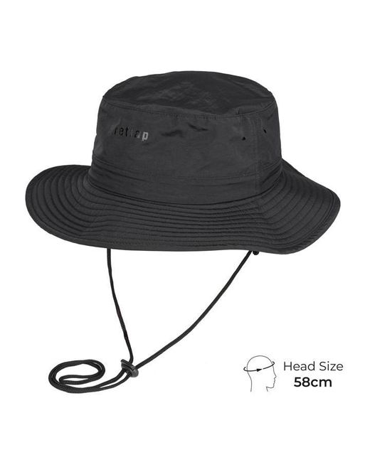 Firetrap Black Bucket Hat Adults