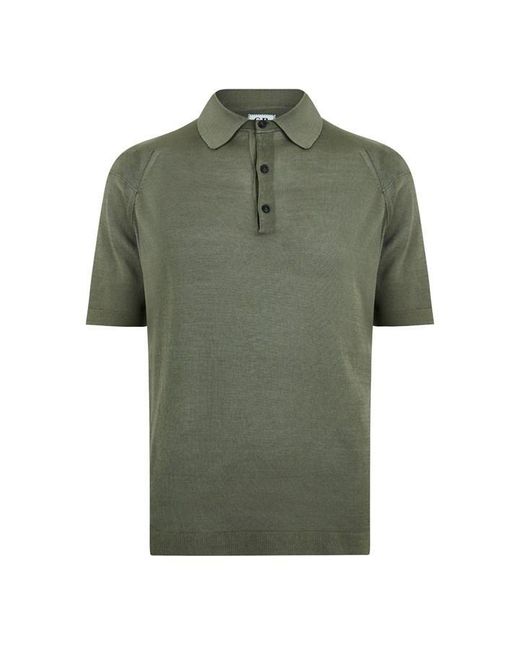 C P Company Green Cp Knit Polo Sn42 for men