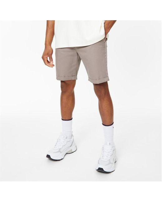 Jack Wills White Slim Chino Shorts for men