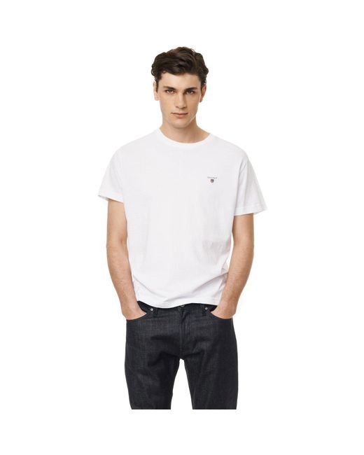 Gant White Original T Shirt for men