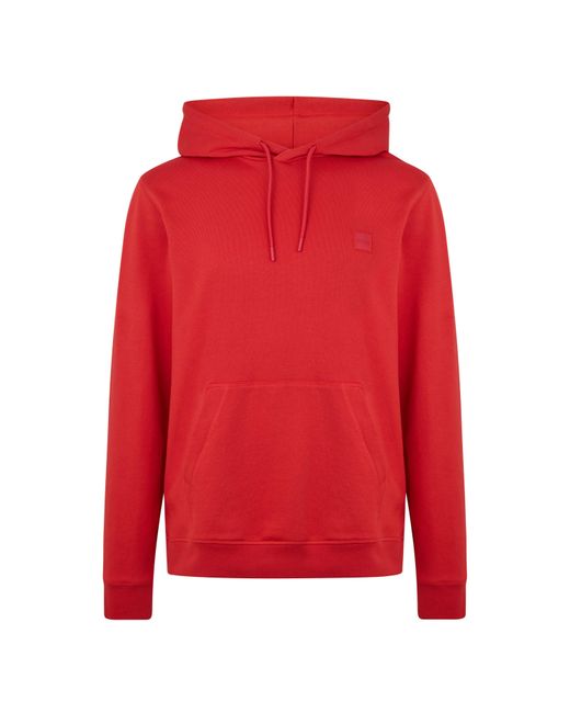 Boss Red Wetalk Logo Patch Hoodie for men