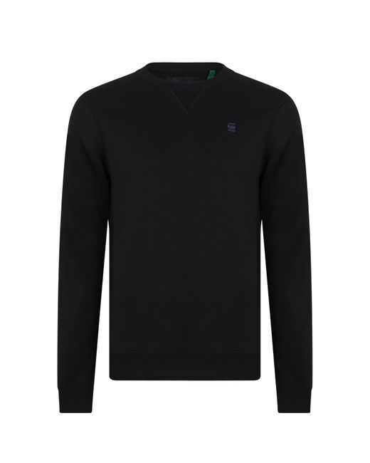 G-Star RAW Black Gstar Plain Sweater for men