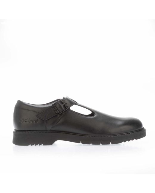 Kickers Black Finley T Bar Shoe