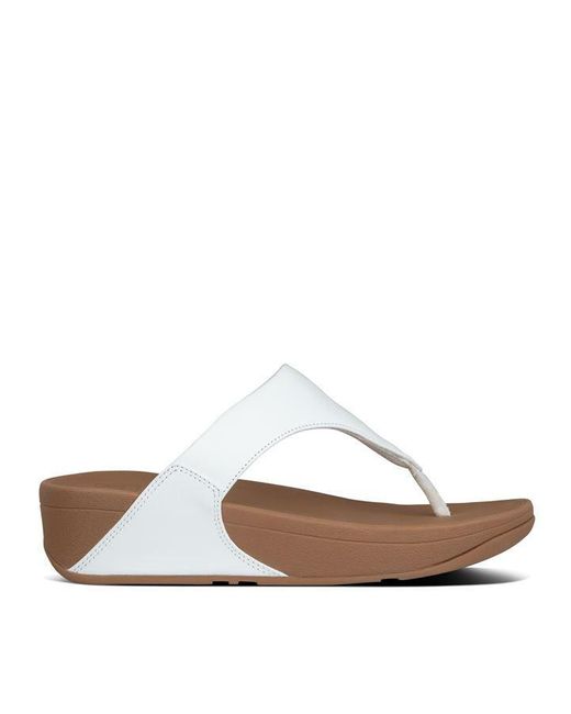 Fitflop White Lulu Leather Sandals