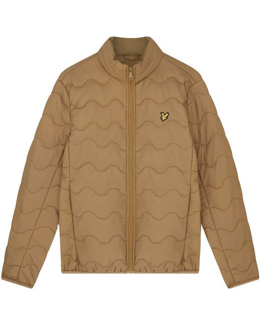 Lyle & Scott Brown Lyle Quilted Jkt Sn99 for men