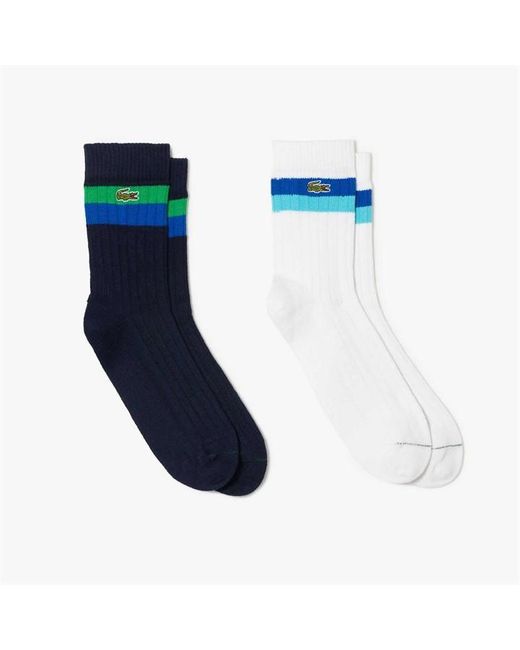 Lacoste Blue Two Pack Sport Sock for men