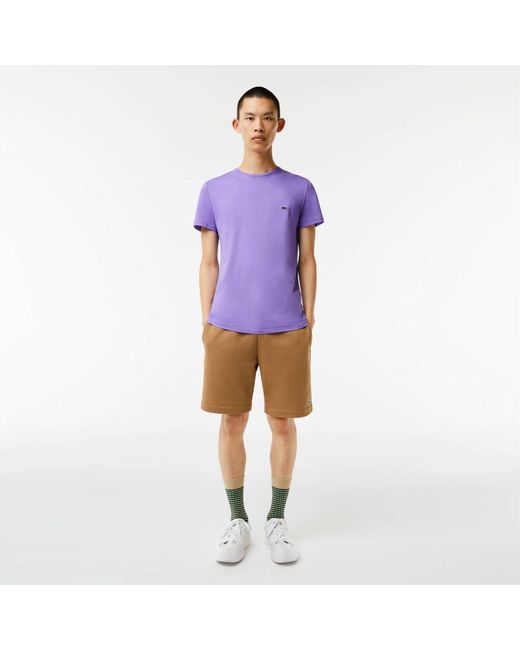 Lacoste Purple Pima T Shirt for men