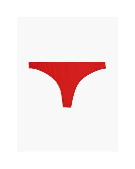 Calvin Klein Red Thong Bikini Bottoms