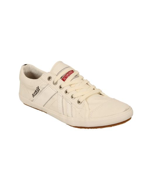 Replay White Reichen Trainers for men