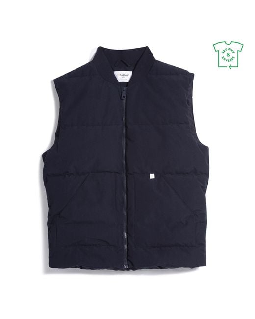 Farah Blue Walters Gilet for men